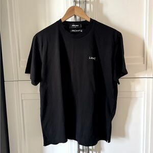 DSquared2 “Love” Embroidered Crew Neck T-Shirt - Black - Medium